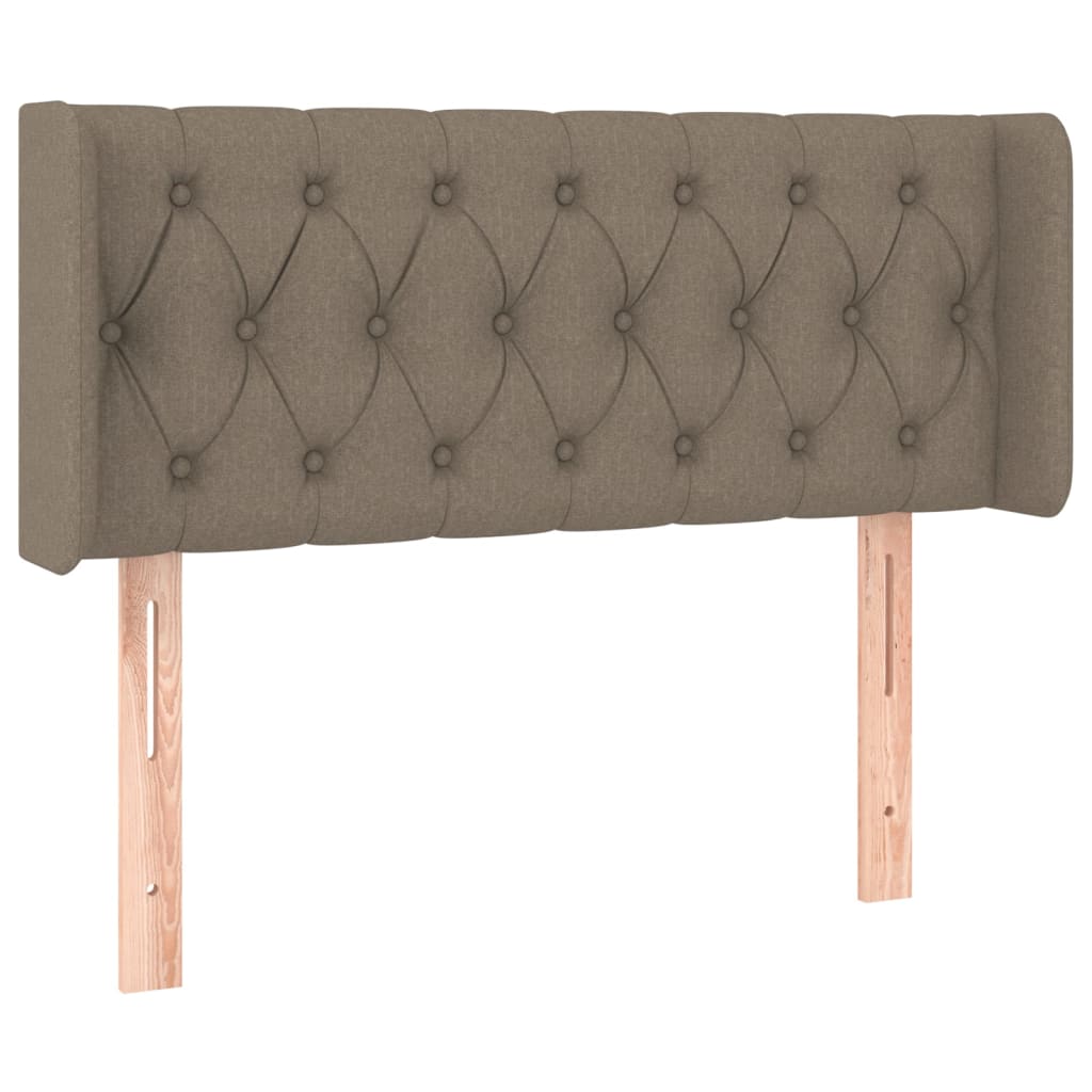 LED uzglavlje smeđesivo 93x16x78/88 cm od tkanine