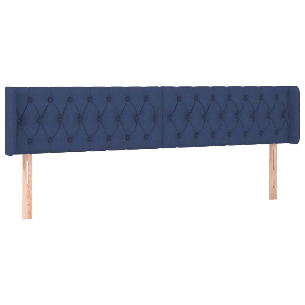 LED uzglavlje plavo 203x16x78/88 cm od tkanine