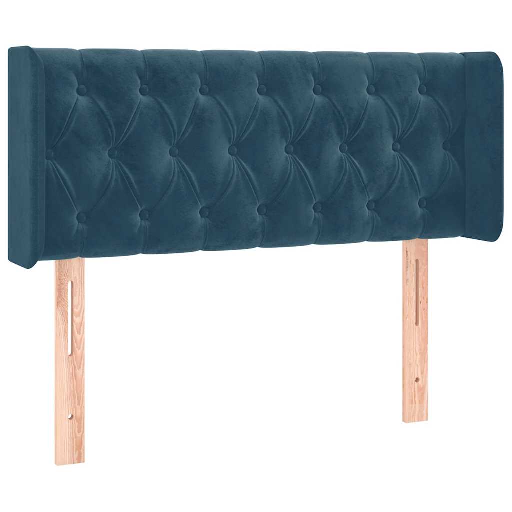 LED uzglavlje tamnoplavo 103x16x78/88 cm baršunasto