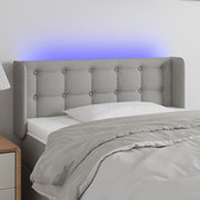 LED uzglavlje svjetlosivo 83x16x78/88 cm od tkanine