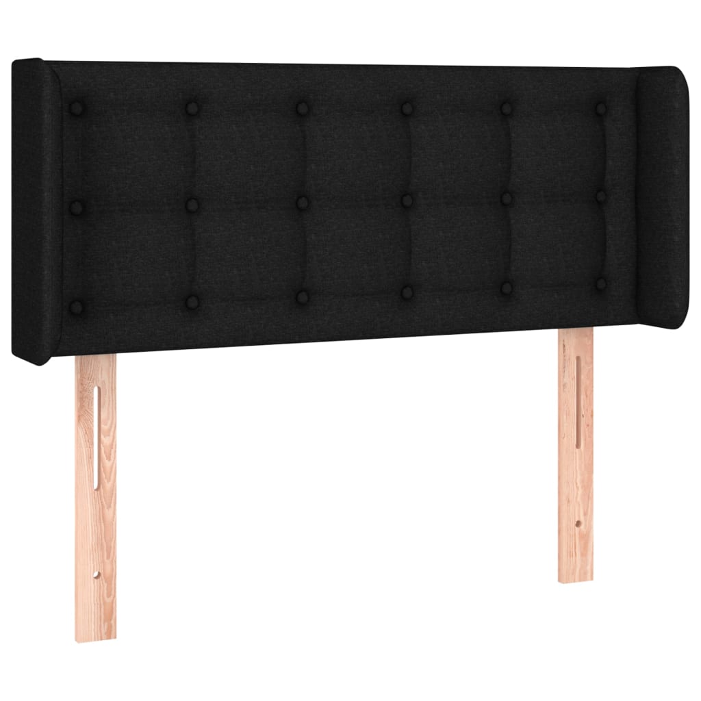 LED uzglavlje crno 83x16x78/88 cm od tkanine