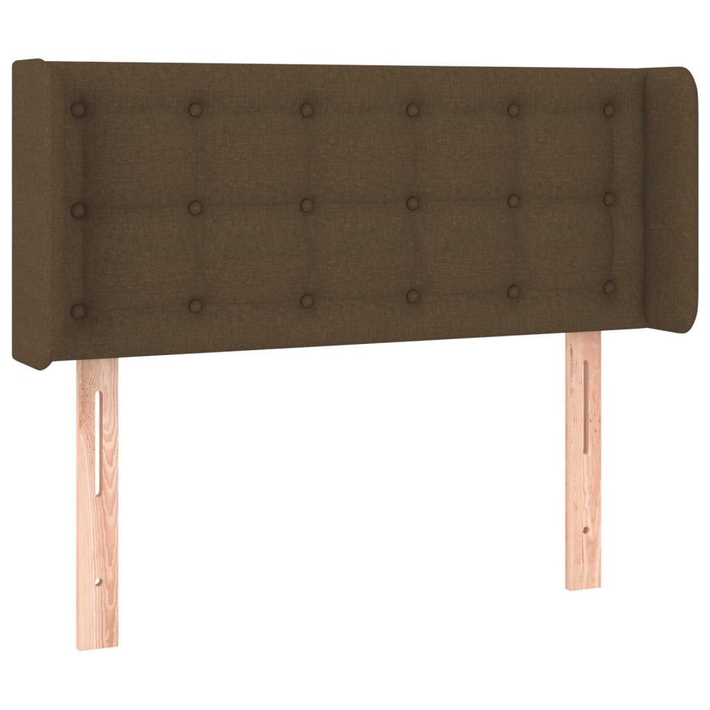LED uzglavlje tamnosmeđe 83x16x78/88 cm od tkanine