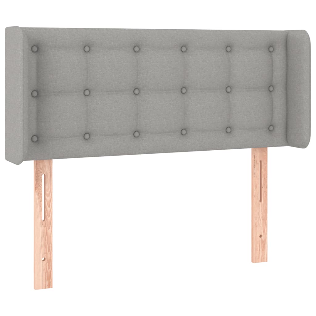 LED uzglavlje svjetlosivo 103x16x78/88 cm od tkanine
