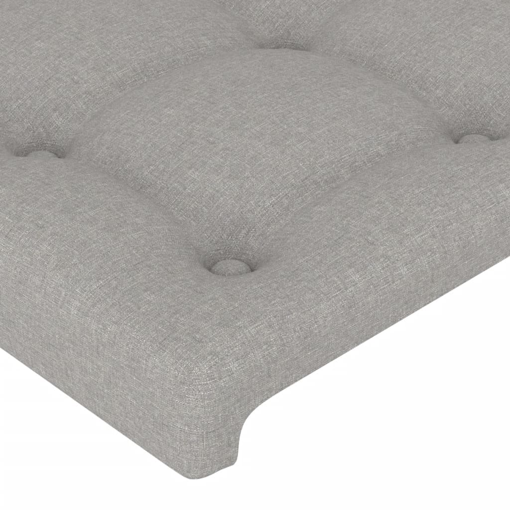 LED uzglavlje svjetlosivo 103x16x78/88 cm od tkanine