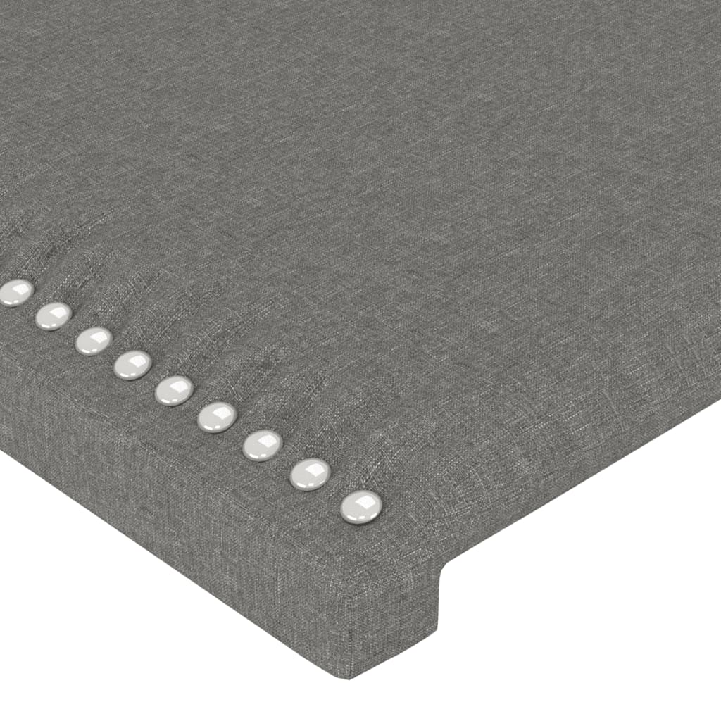 LED uzglavlje tamnosivo 183 x 16 x 118/128 cm od tkanine