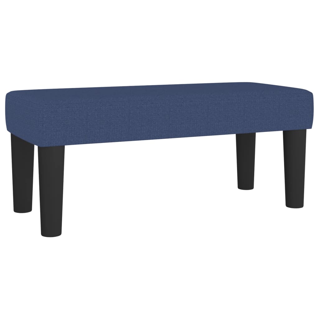 Krevet s oprugama i madracem plavi 90 x 200 cm od tkanine
