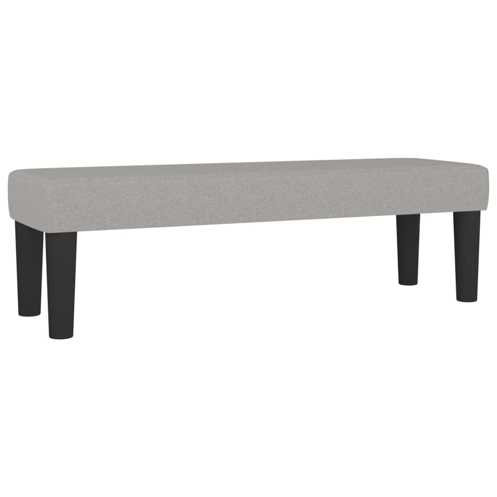 Krevet s oprugama i madracem svjetlosivi 140x190 cm od tkanine