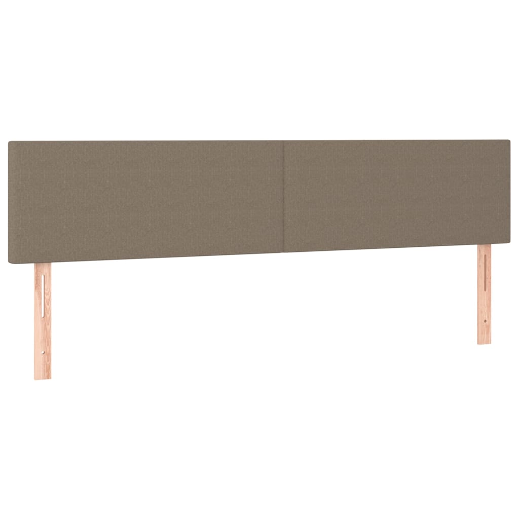 Krevet s oprugama i madracem smeđesivi 180x200 cm tkanina