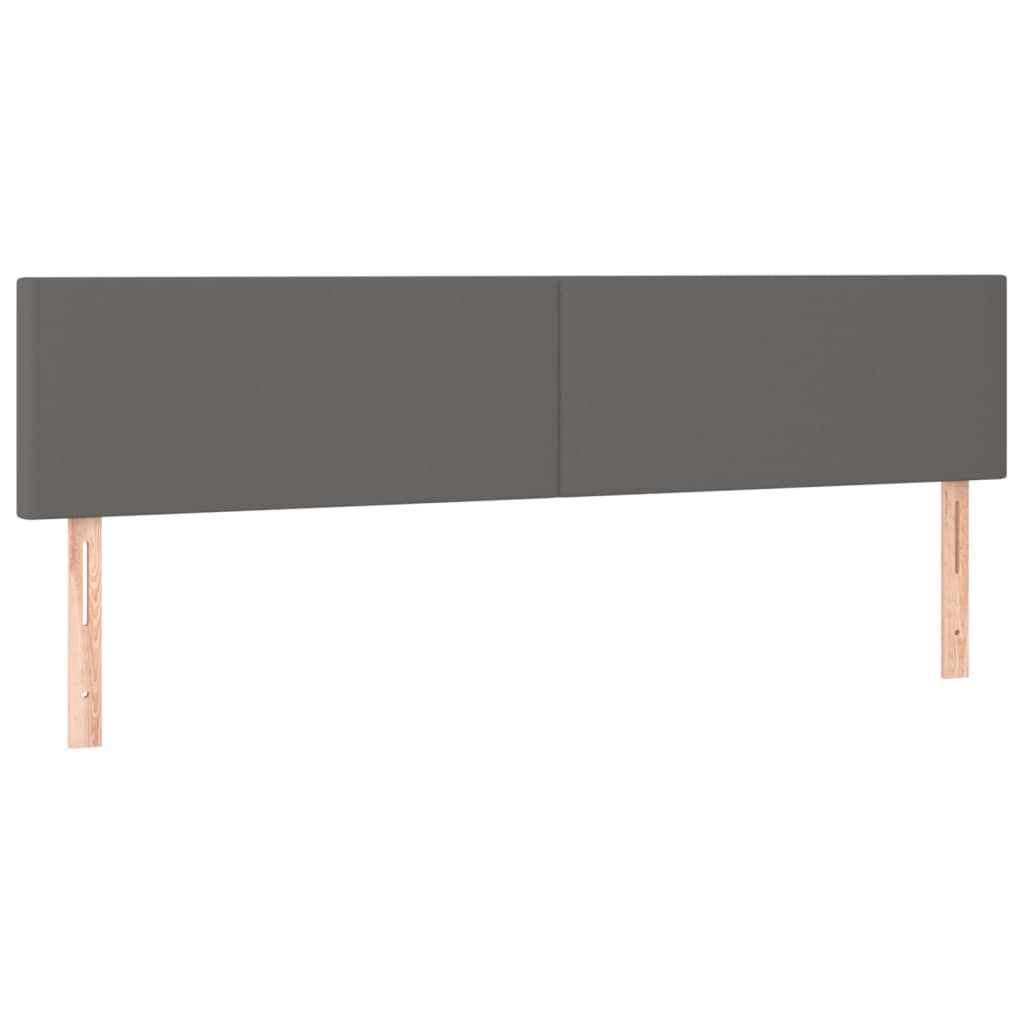 Krevet s oprugama i madracem sivi 160x200 cm od umjetne kože