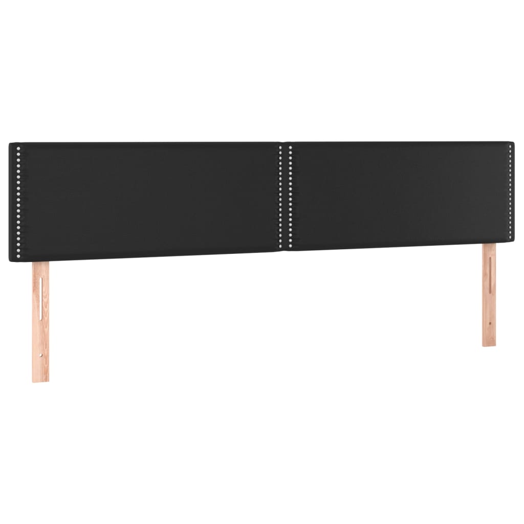 Krevet s oprugama i madracem crni 200x200 cm od umjetne kože