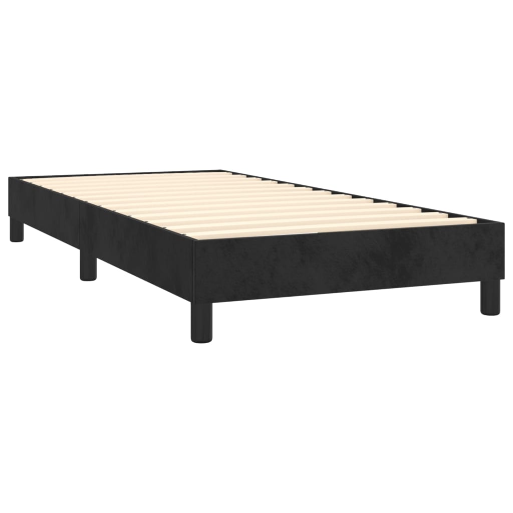 Box spring krevet s madracem crni 90x190 cm baršunasti