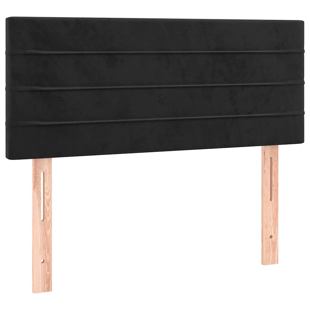 Box spring krevet s madracem crni 90x190 cm baršunasti