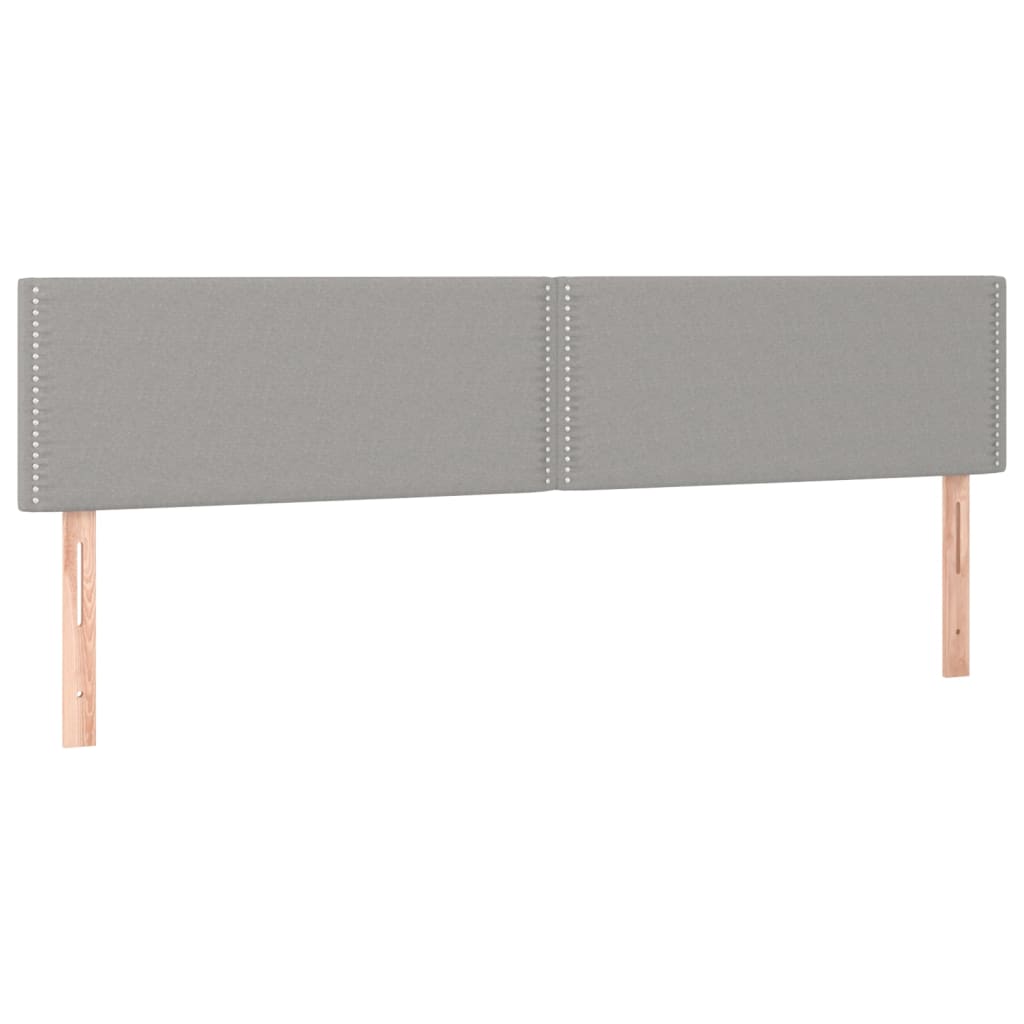 Krevet box spring s madracem LED svjetlosivi 180x200 cm tkanina