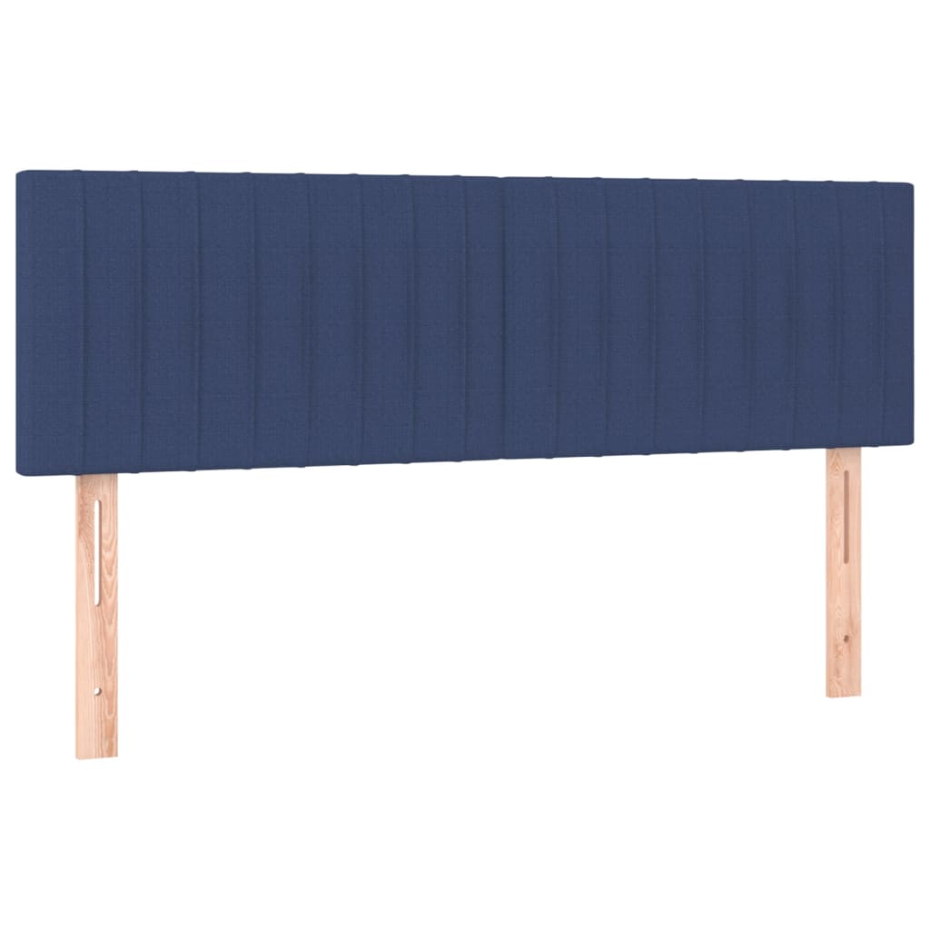 Krevet s oprugama i madracem plavi 140x200 cm od tkanine