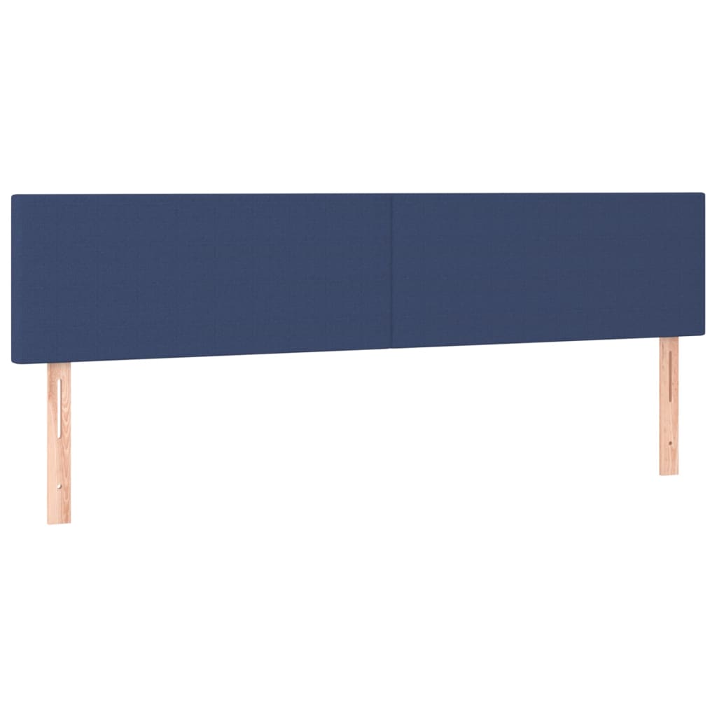 Krevet s oprugama i madracem plavi 180x200 cm od tkanine