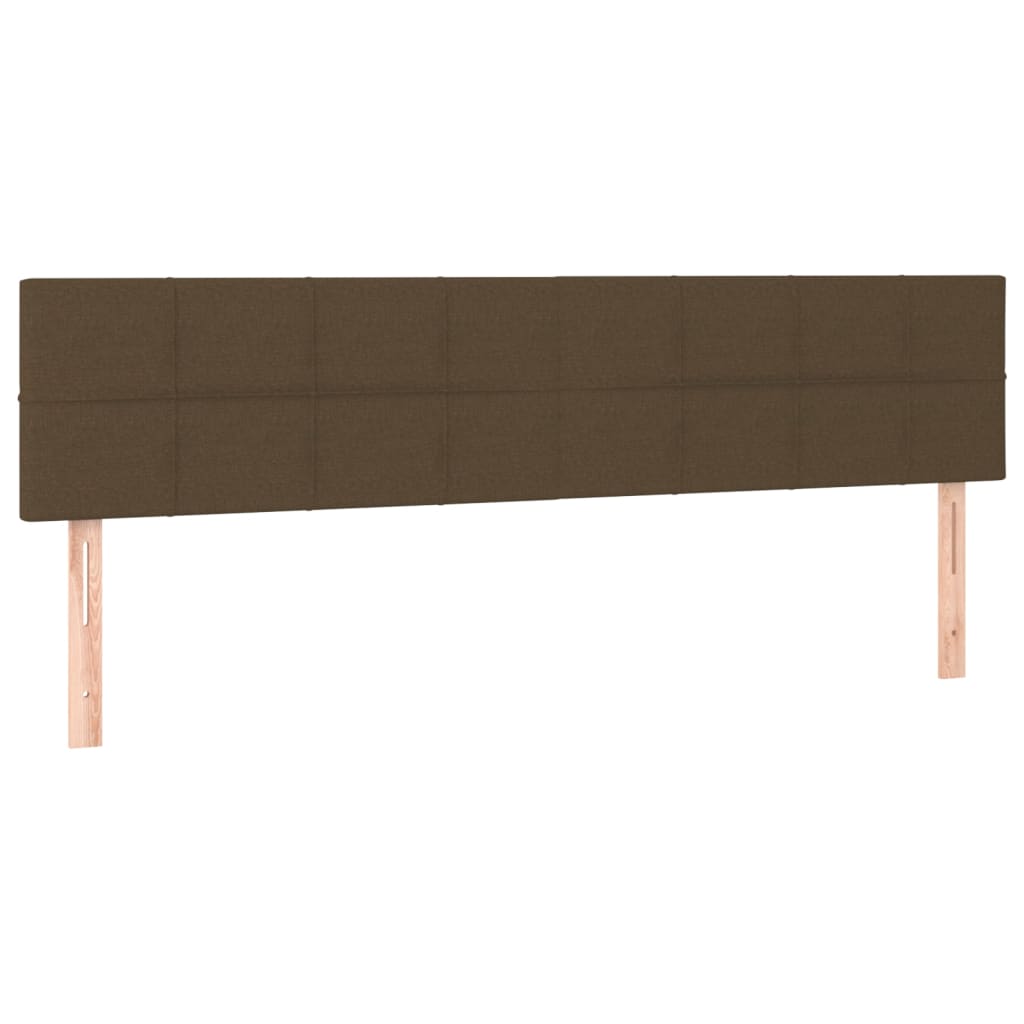 Krevet s oprugama i madracem tamnosmeđi 180x200 cm tkanina