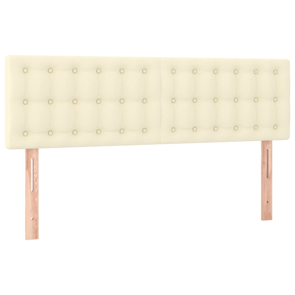 Krevet s oprugama i madracem krem 140 x 190 cm od umjetne kože