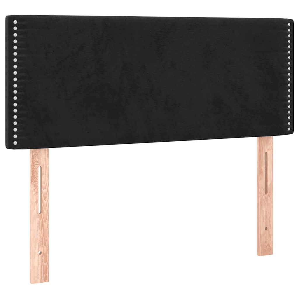 Box spring krevet s madracem crni 100x200 cm baršunasti