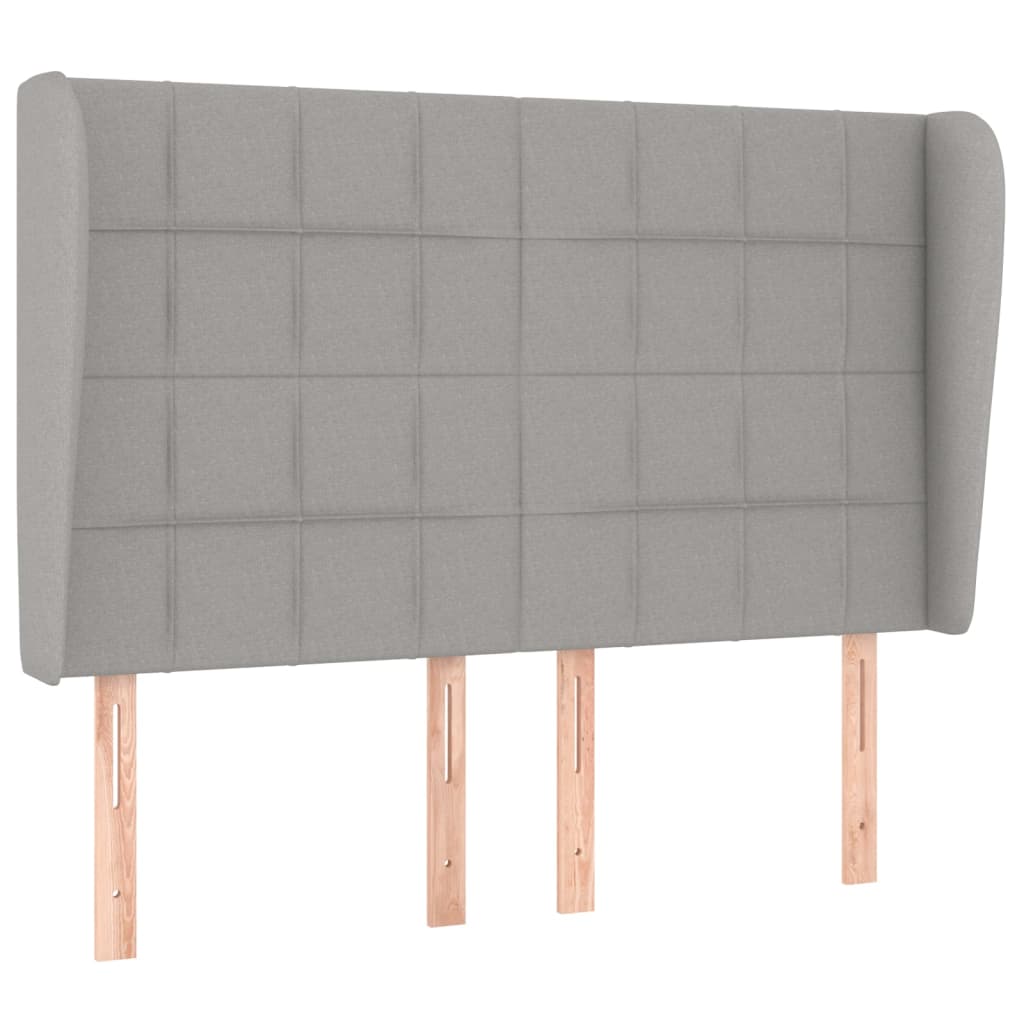 Krevet box spring s madracem svjetlosivi 140x200 cm od tkanine