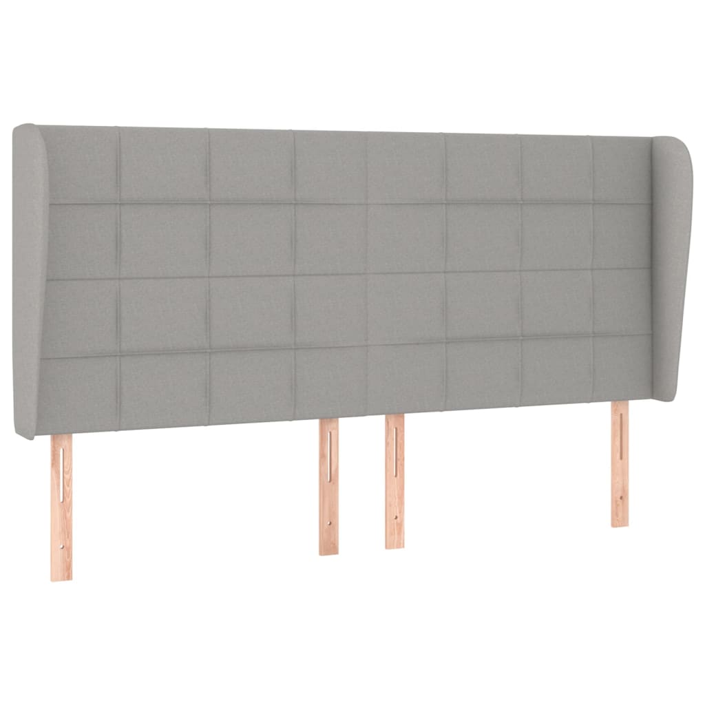 Krevet box spring s madracem svjetlosiva 160x200 cm tkanina