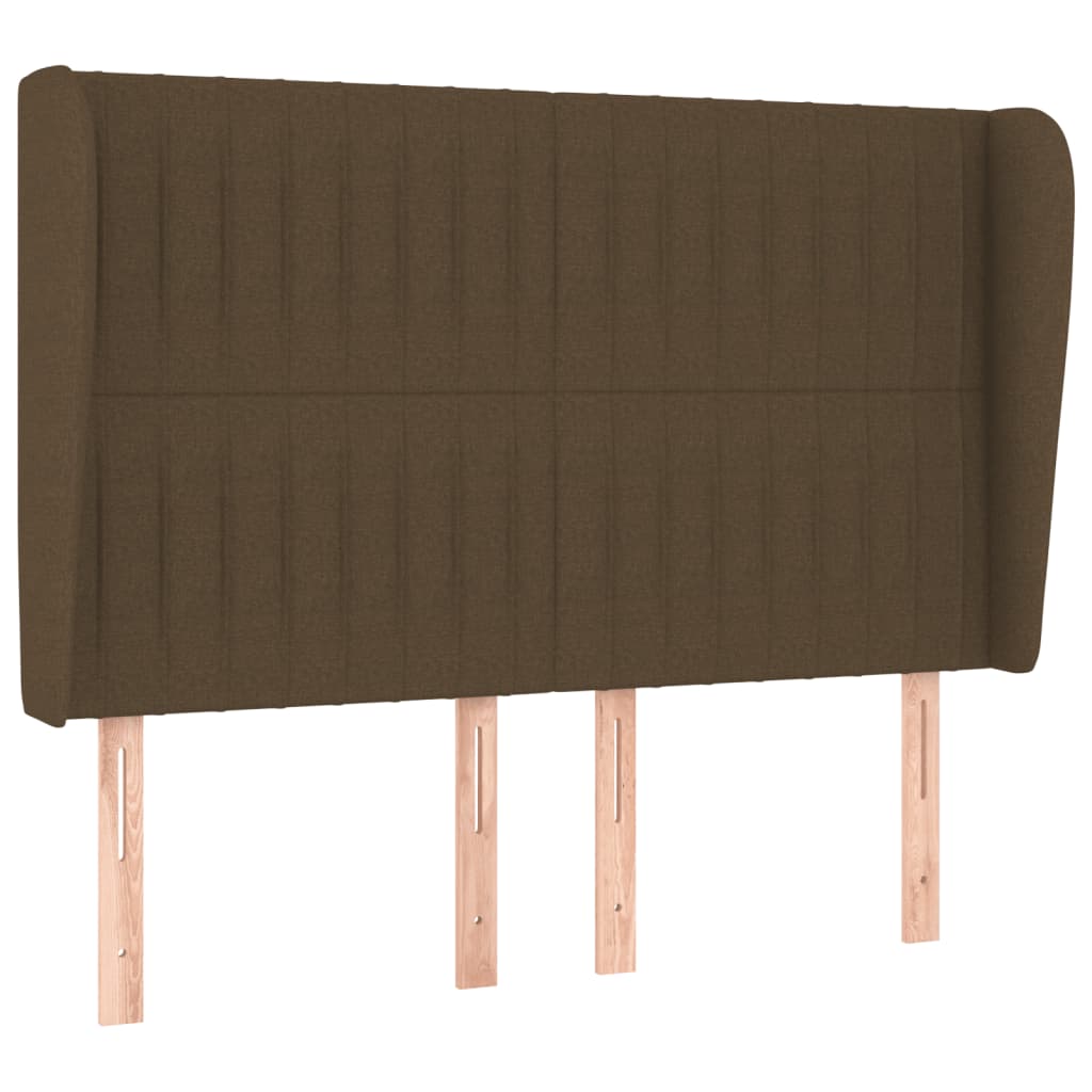 Krevet s oprugama i madracem tamnosmeđi 140 x 190 cm od tkanine