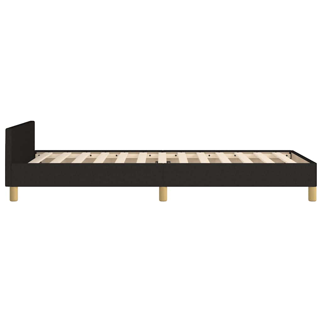 Okvir za krevet bez madraca crni 80x200cm od tkanine