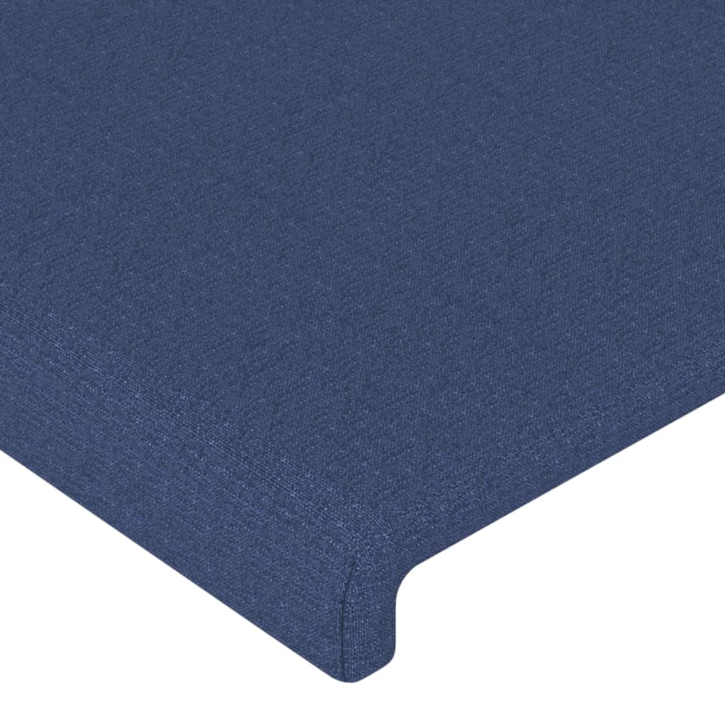 Okvir za krevet bez madraca plavi 140 x 200 cm od tkanine