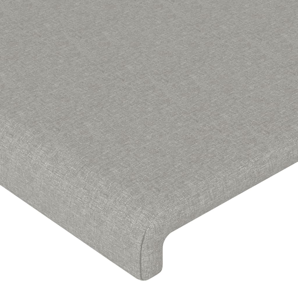 Okvir za krevet bez madraca svjetlosivi 200 x 200 cm od tkanine