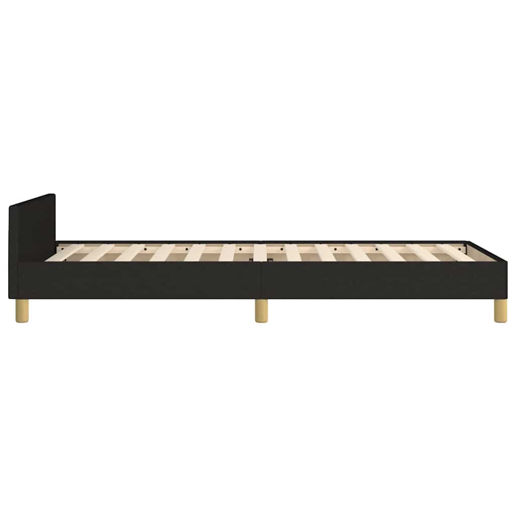 Okvir za krevet bez madraca crni 80x200cm od tkanine