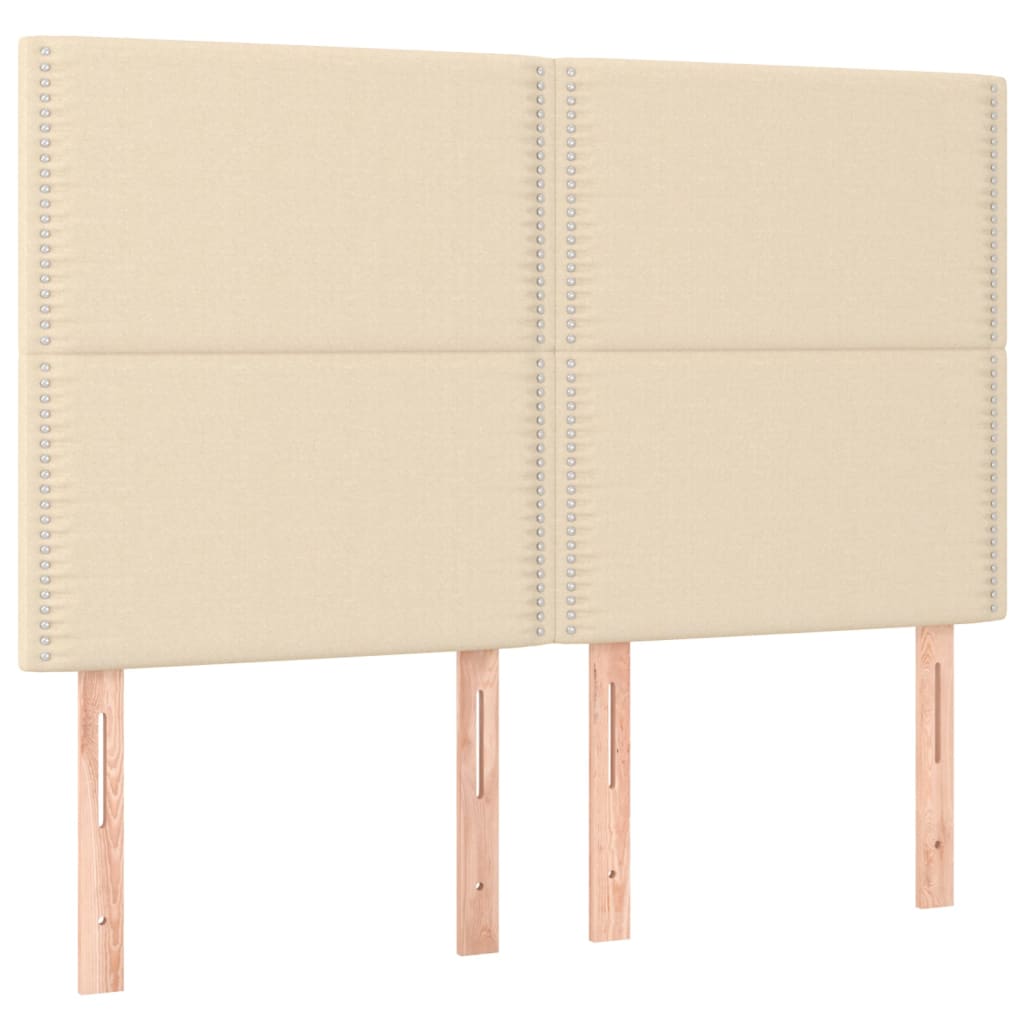 Okvir za krevet bez madraca tamnosivi 140 x 200 cm od tkanine