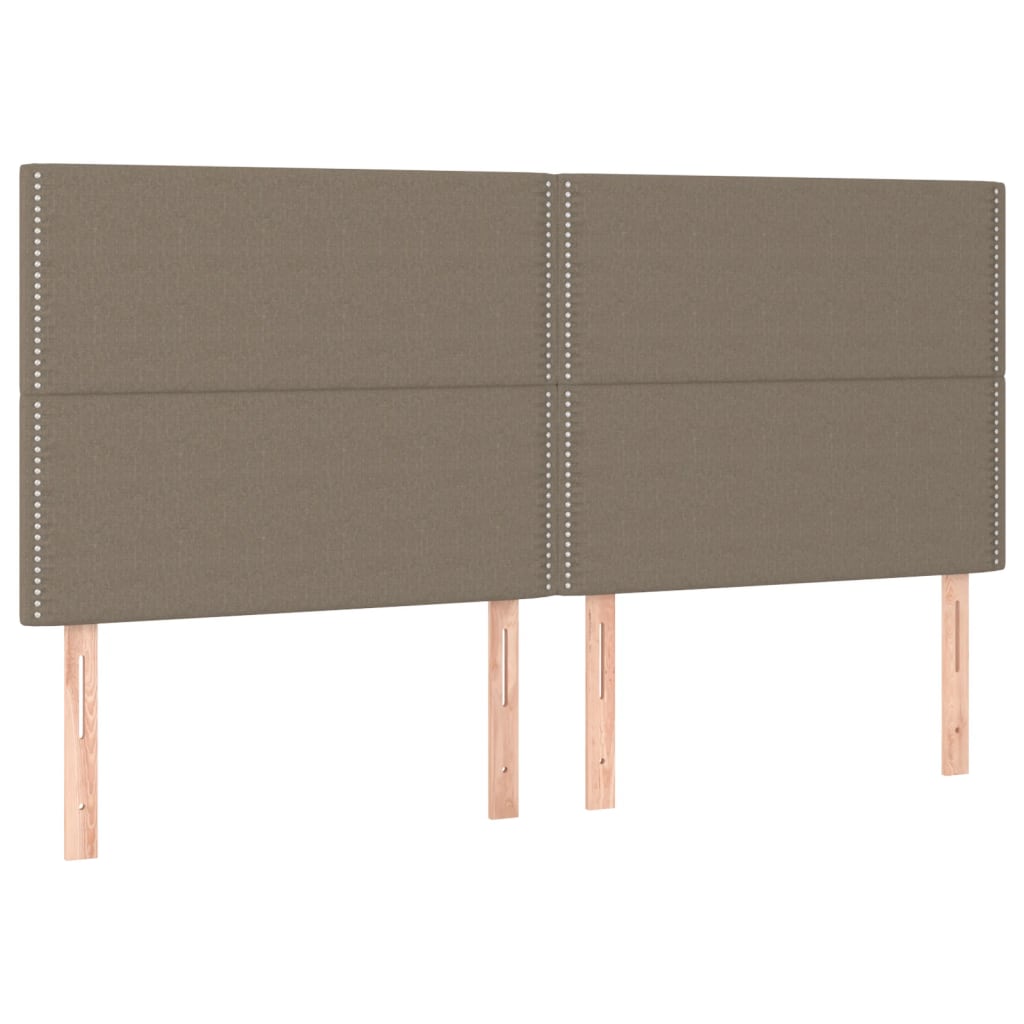 Okvir za krevet bez madraca smeđesivi 200x200 cm od tkanine