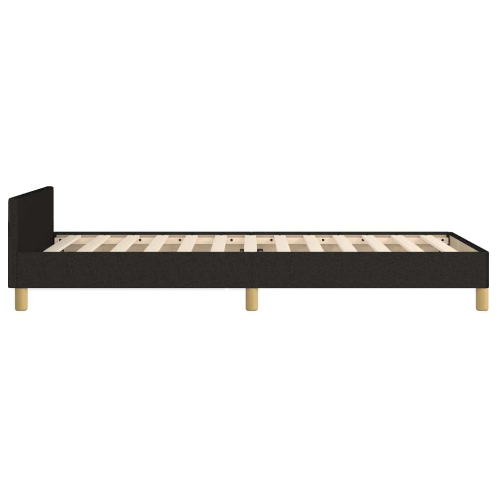 Okvir za krevet bez madraca crni 100x200 cm od tkanine