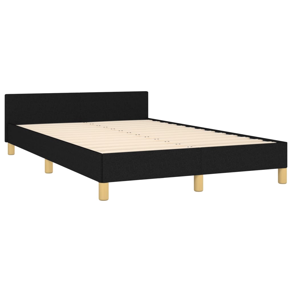 Okvir kreveta bez madraca crni 120 x 200 cm od tkanine