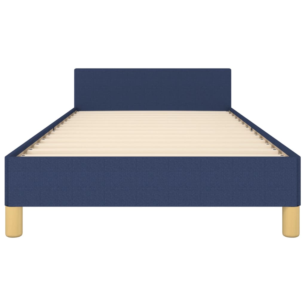 Okvir za krevet bez madraca plava 90x200cm od tkanine