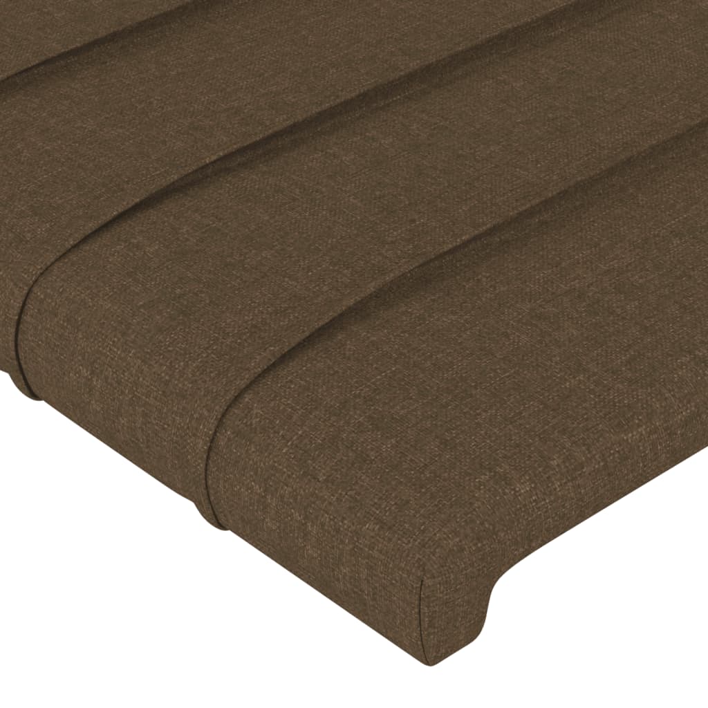 Okvir za krevet bez madraca tamnosmeđi 200x200 cm od tkanine