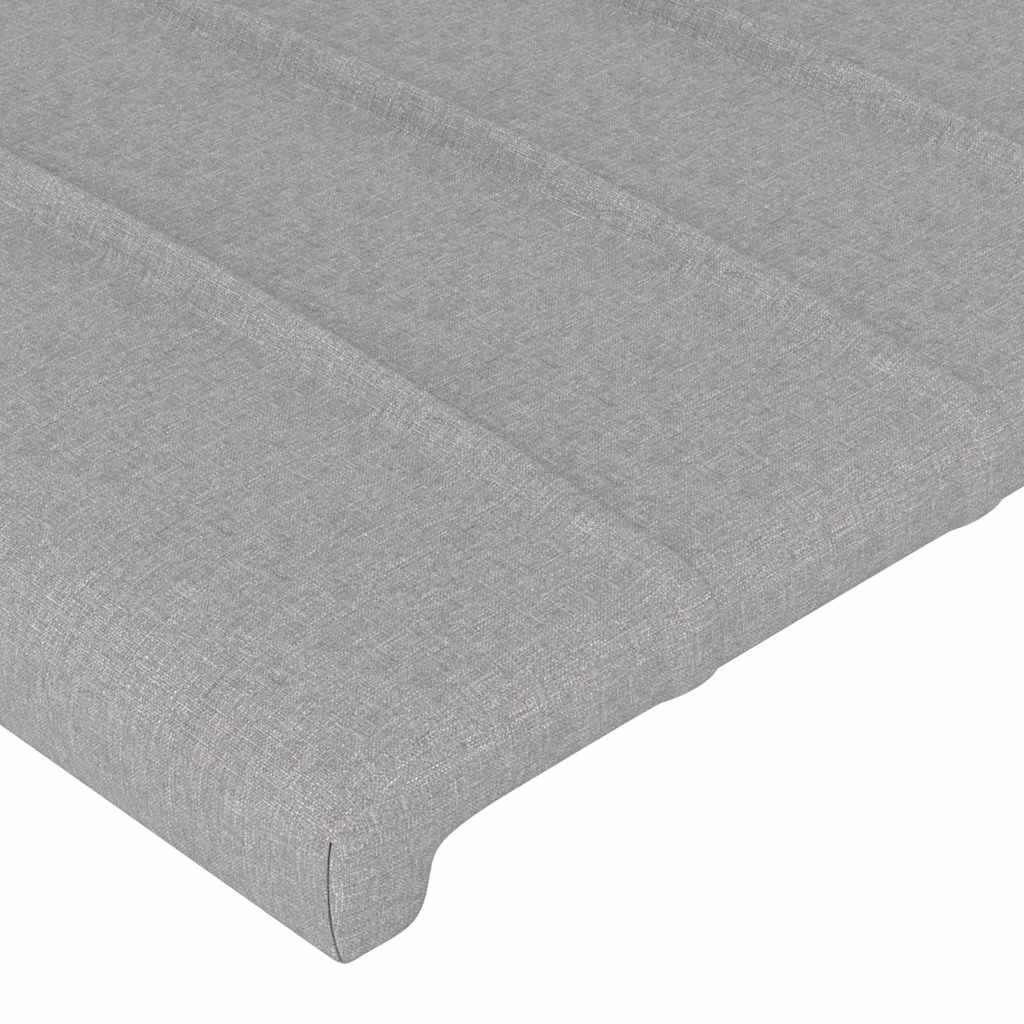 Okvir za krevet bez madraca svjetlosivi 80x200 cm od tkanine