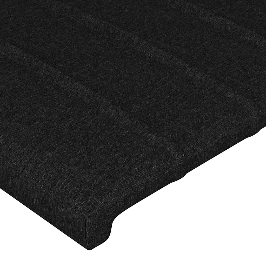 Okvir za krevet bez madraca crni 90x200cm od tkanine