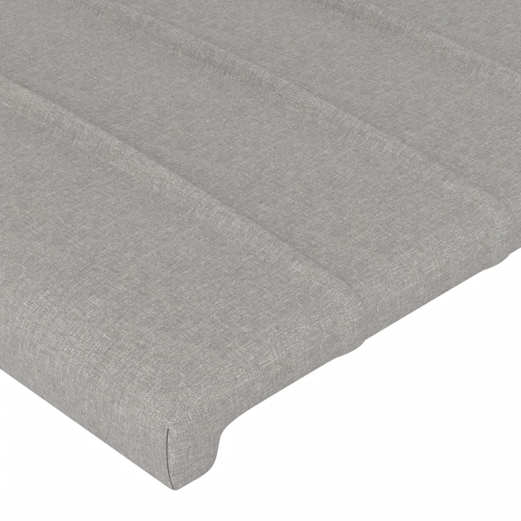 Okvir kreveta bez madraca svjetlosivi 100x200 cm od tkanine