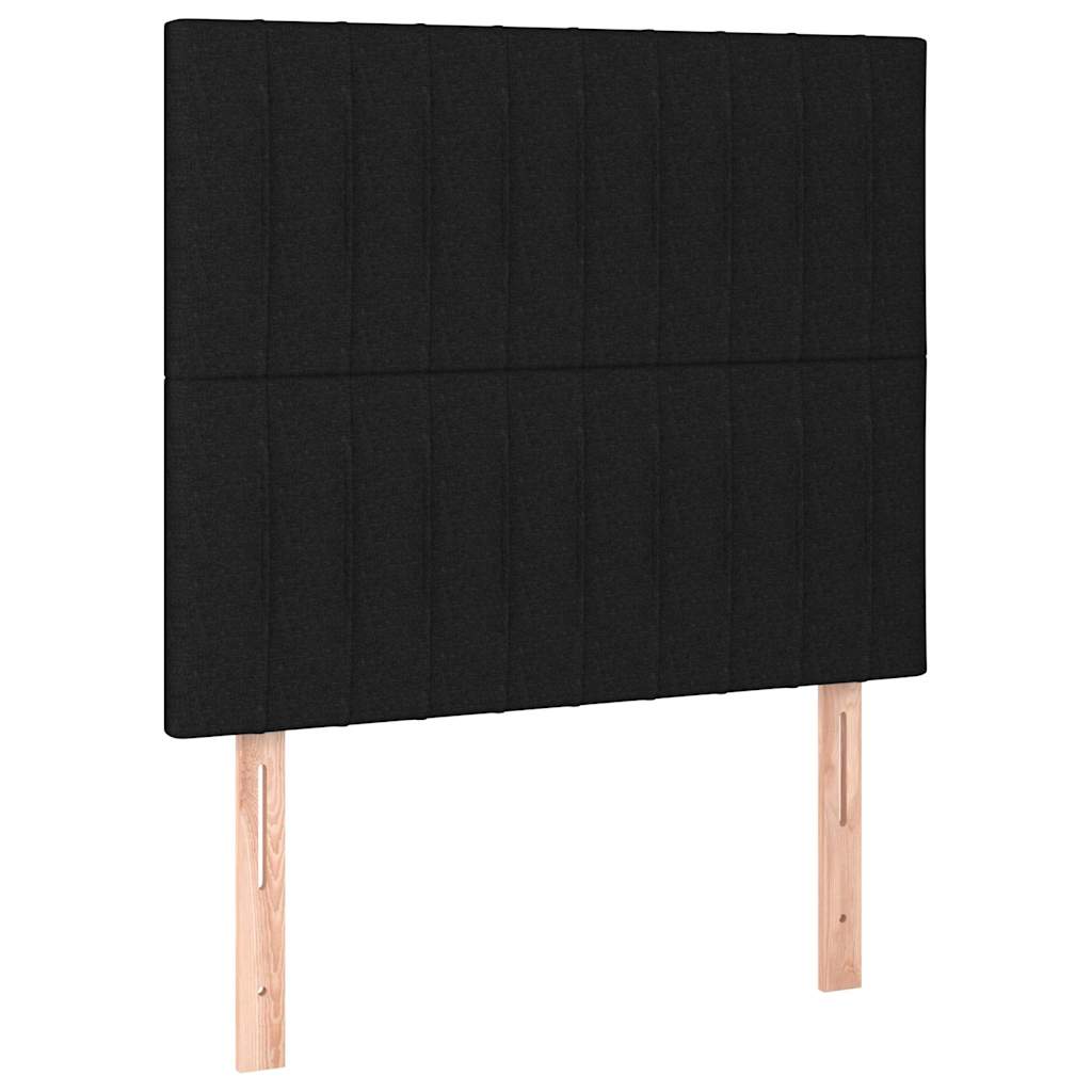 Okvir za krevet bez madraca crni 100x200 cm od tkanine