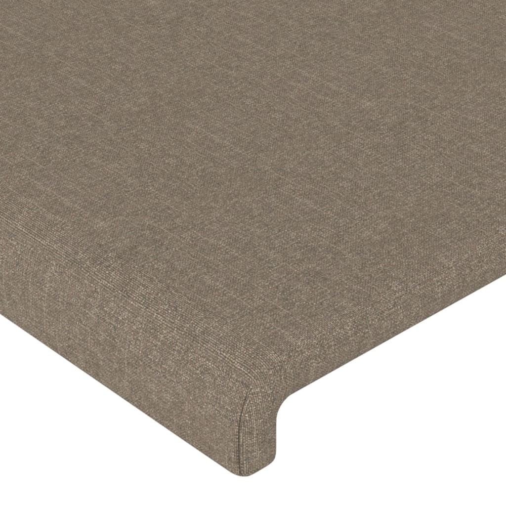 Okvir za krevet bez madraca smeđesivi 140 x 190 cm od tkanine