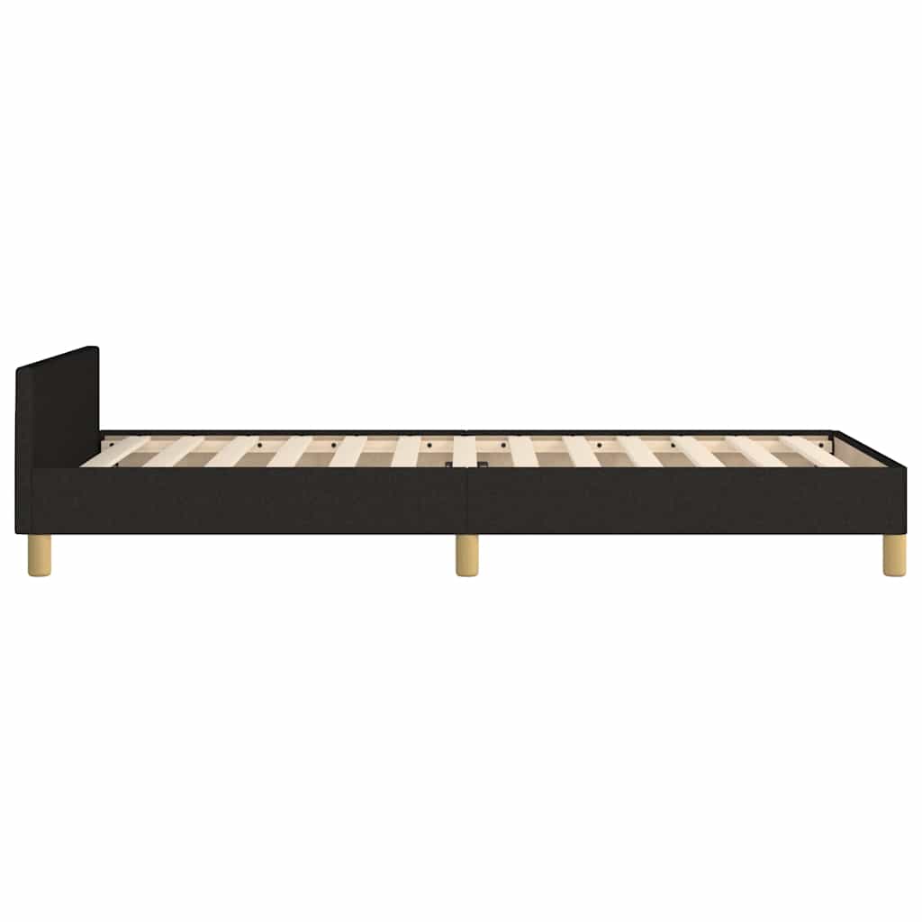 Okvir za krevet bez madraca crni 80x200cm od tkanine