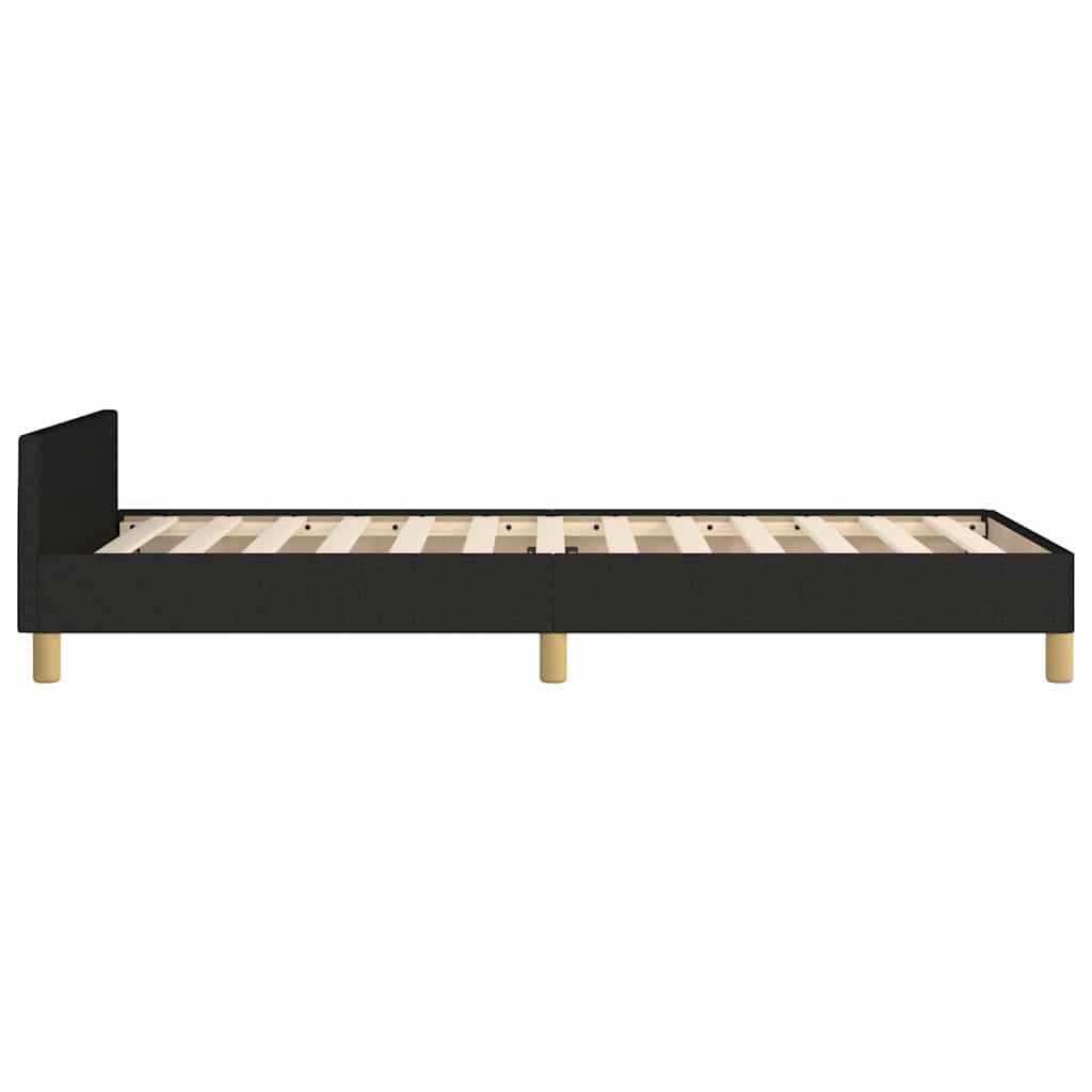 Okvir za krevet bez madraca crni 100x200 cm od tkanine
