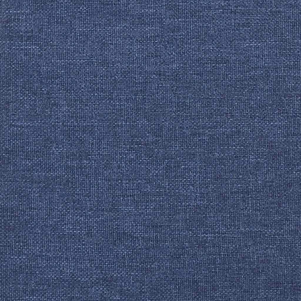 Okvir za krevet s uzglavljem plavi 200 x 200 cm od tkanine