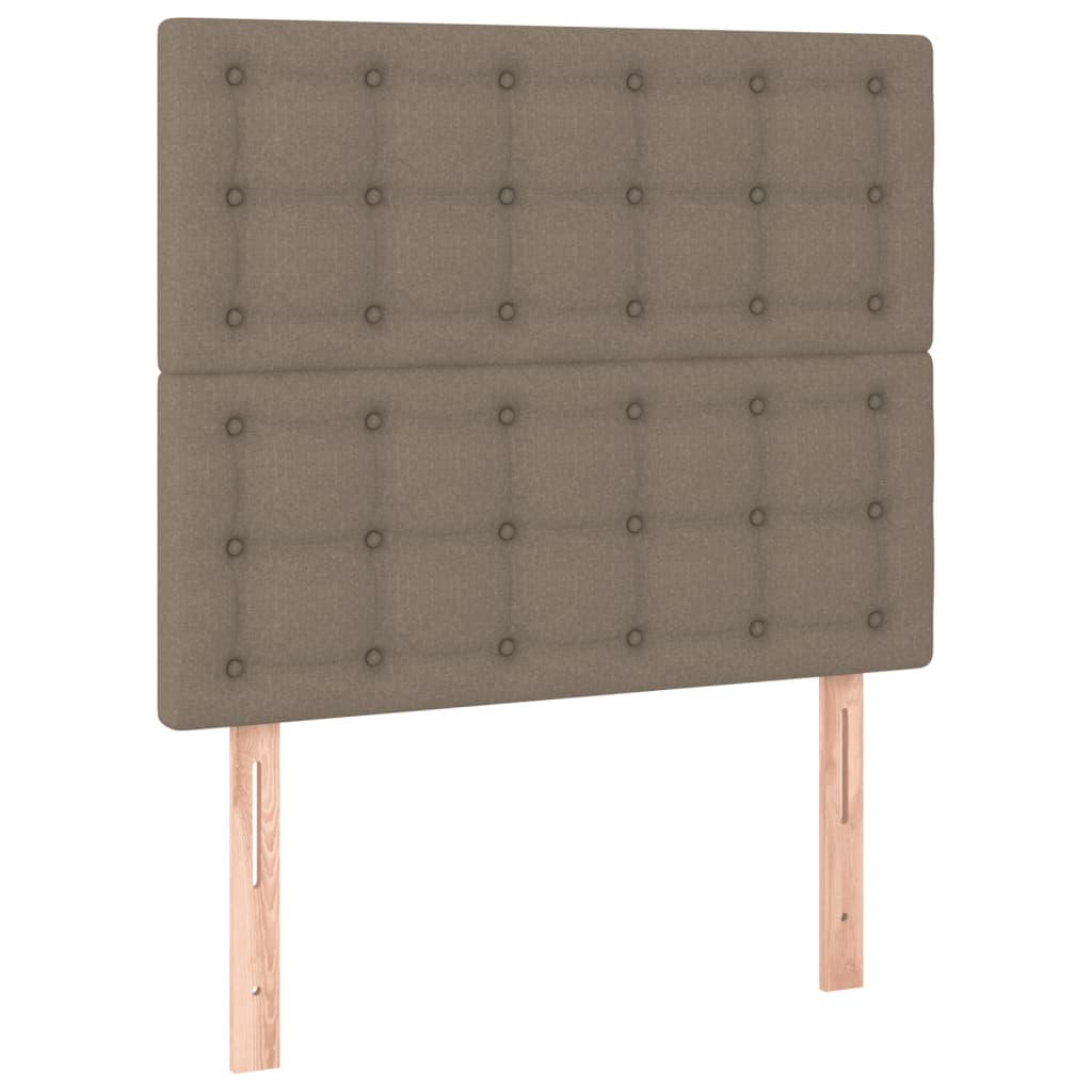 Okvir za krevet s uzglavljem smeđesivi 80x200 cm od tkanine