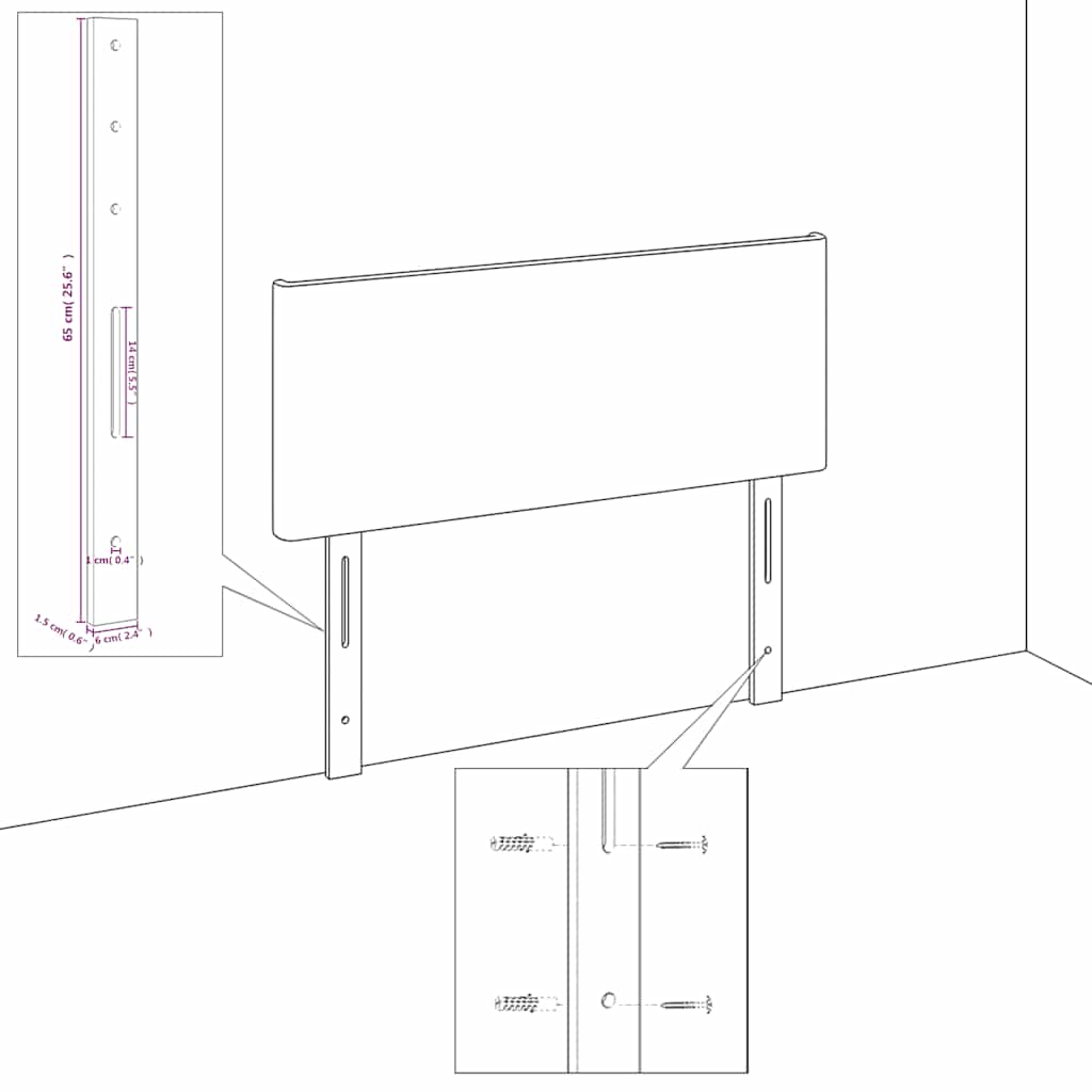 Okvir kreveta bez madraca crni 120 x 200 cm od tkanine