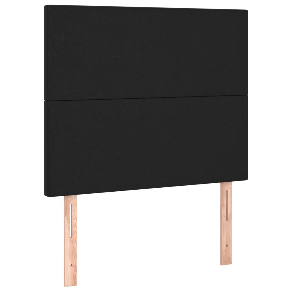 Okvir za krevet s uzglavljem crni 100x200 cm od umjetne kože