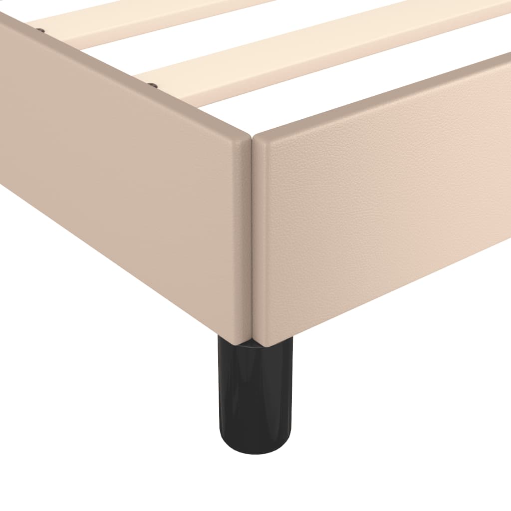 Okvir za krevet boja cappuccina 100x200 cm umjetna koža