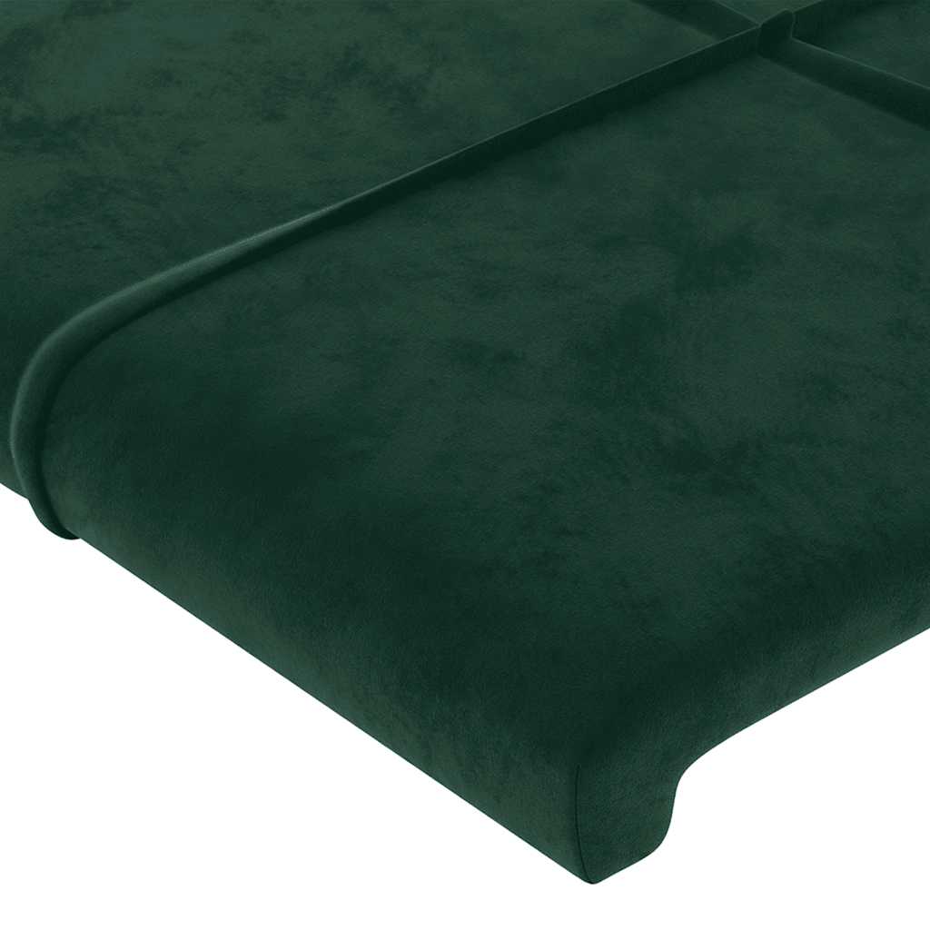 Okvir za krevet bez madraca tamnozeleni 100x200 cm baršunasti