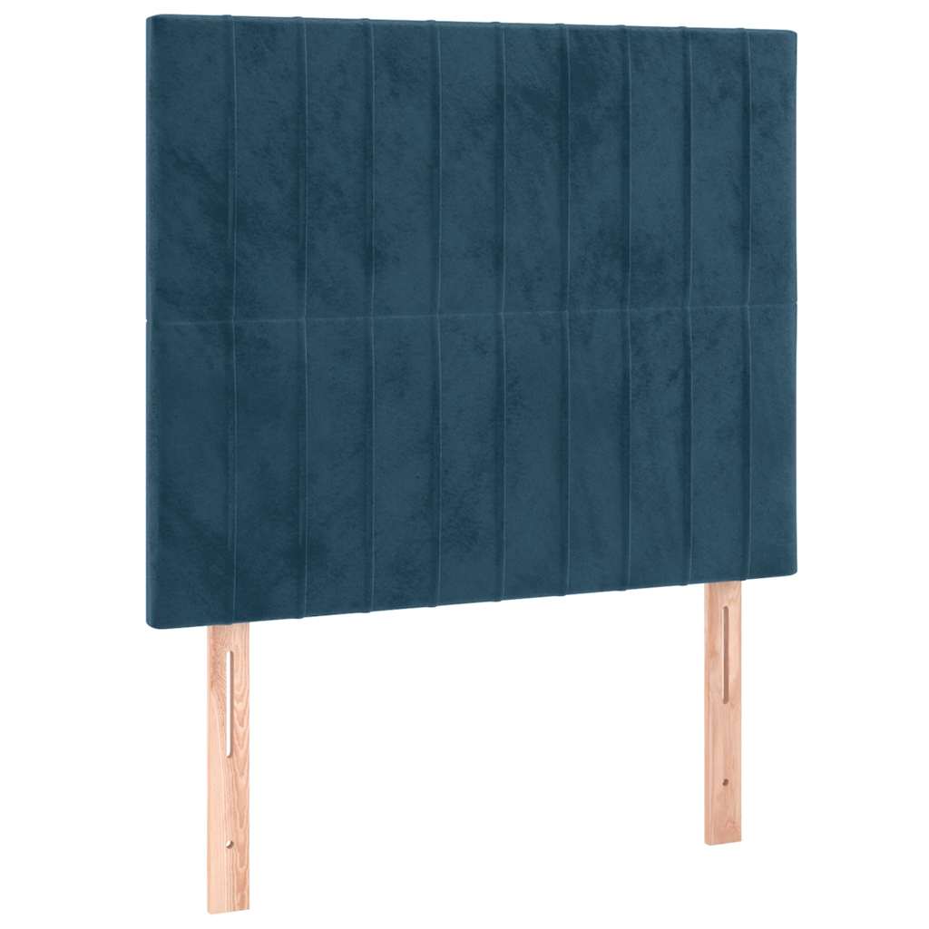 Okvir za krevet bez madraca tamnoplavi 100x200 cm baršunasti