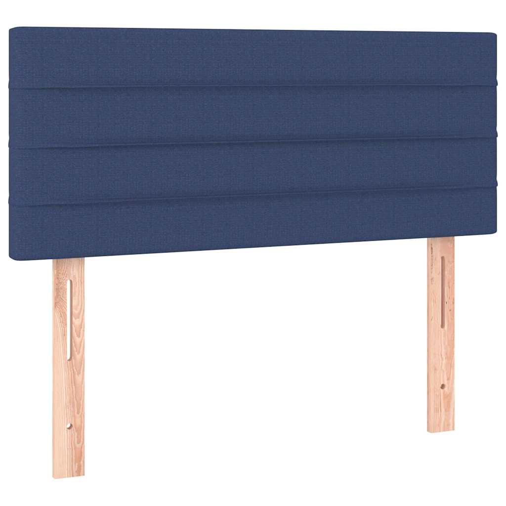 Krevet s oprugama i madracem plavi 80x200 cm od tkanine